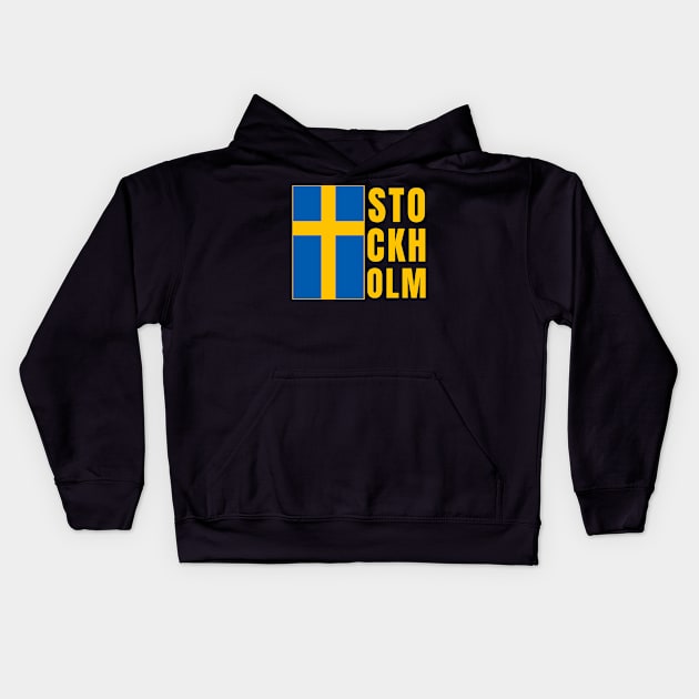 Stockholm Kids Hoodie by footballomatic